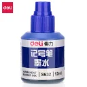Deli - 632 Permanent Marker Ink (1CTN*24Box*20's) BLUE