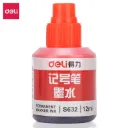 Deli - 632 Permanent Marker Ink (1CTN*24Box*20's) RED