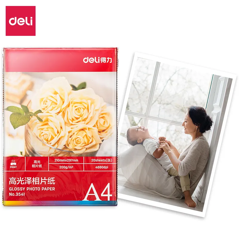 Deli - 3541 Photo Paper (1Ctn*50Pkt*20Pcs)