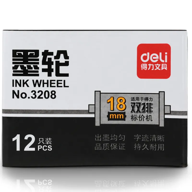 Deli - 3208 Label Gun Ink Wheel (1CTN*12Box*12's)