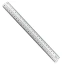 295459 Tenth High Class Plastic Ruler (R) 12" (30cm) Black Line (1Box*36Pcs)