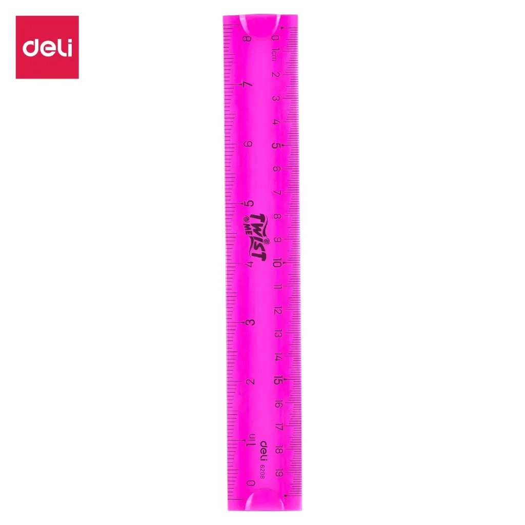 Deli - 6208 Flexible Ruler 8" (1CTN*24Box*24's)
