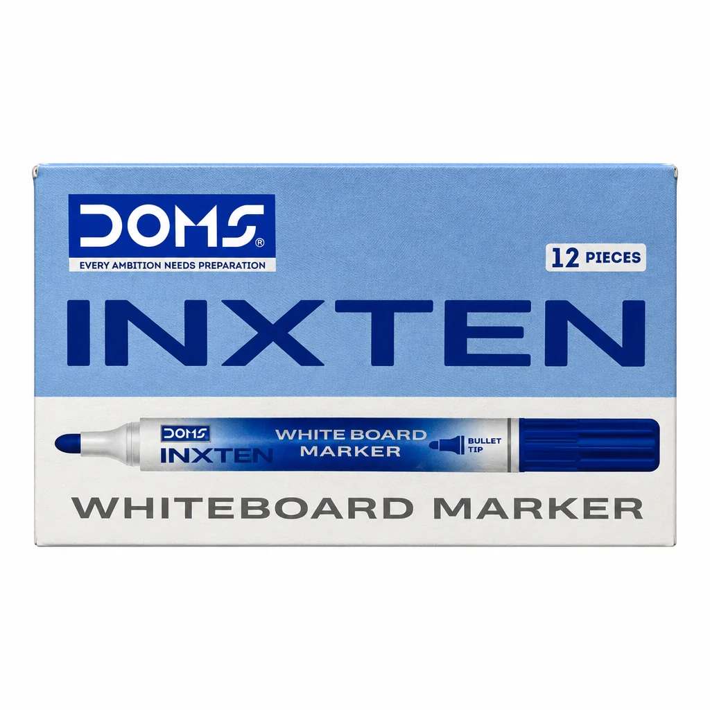 Mega Doms - 80764 Inxten Whiteboard Marker Blue (1Box *10Pcs)