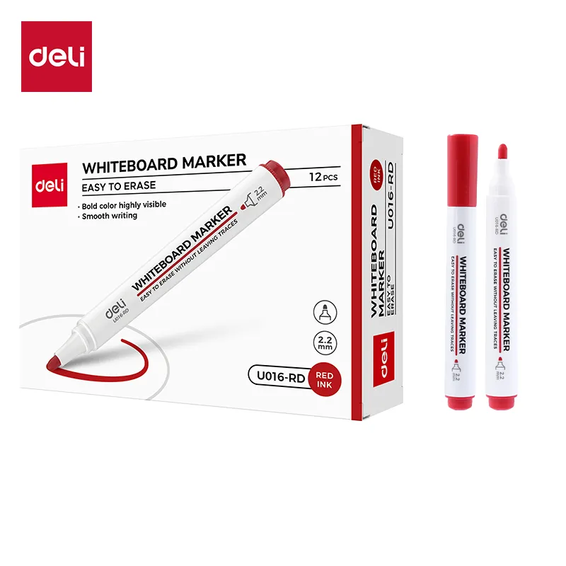 [EU016-RD] Deli - EU016-RD Whiteboard Marker (1Ctn*10Box*8box*12Pcs)