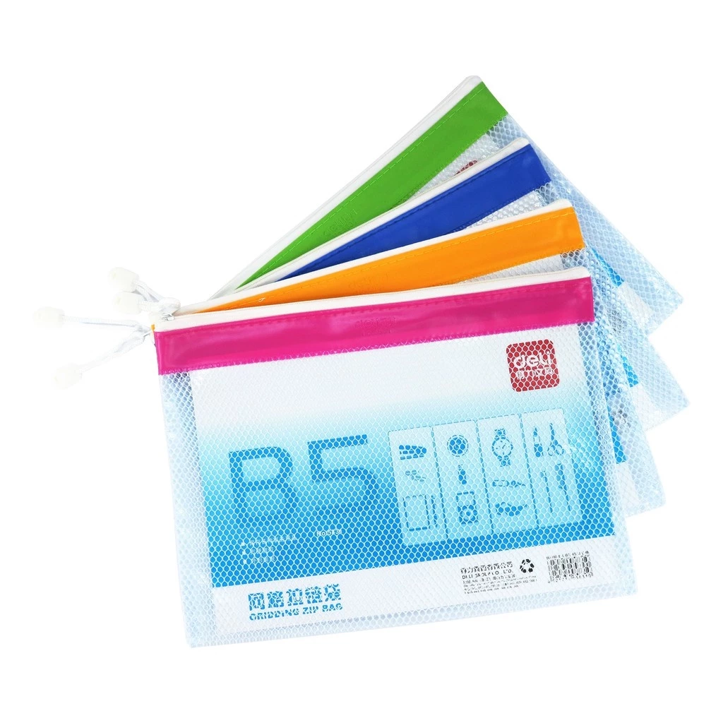 [5831] Deli - 5831 Mesh Zip Bag (1CTN*4Box*10box*12's)
