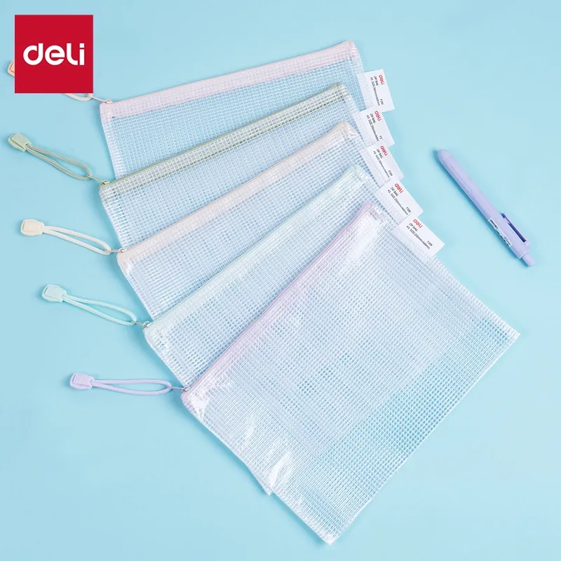 Deli - 5835 Mesh Zip Bag (1CTN*4Box*20Pkt*12's)
