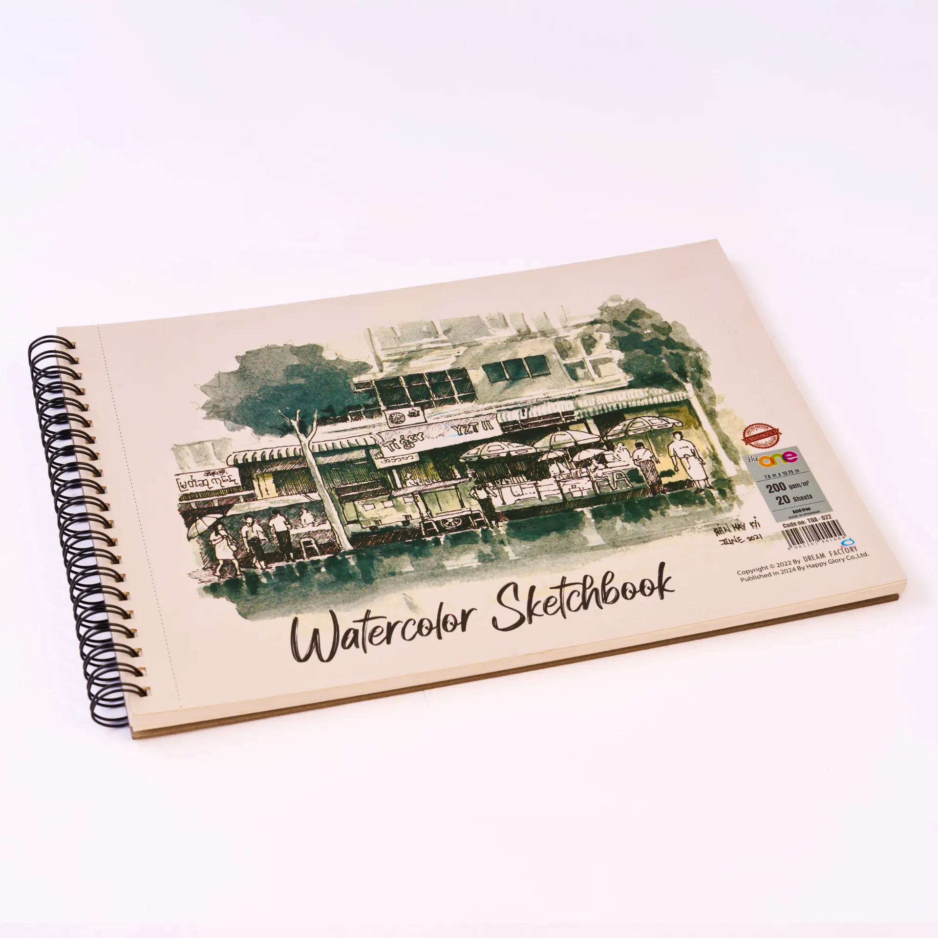 The One - TOA022 Water Colour Sketch Book 200g 20 Sheets