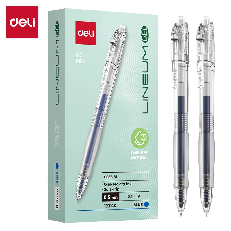 Deli - EG08S-BL Lineum Soft-Grip Gel Pen