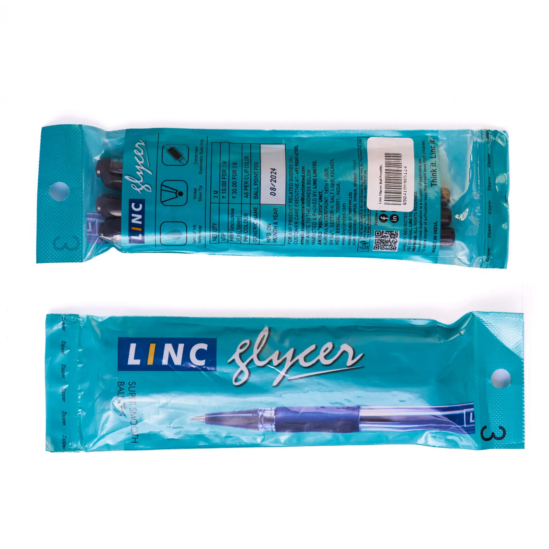 Linc 1300RF Glycer Ball Pen (1Pack*3Pcs)