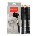NATARAJ Drawing Pencils 12's B-6H Grades