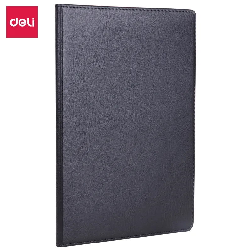 Deli - 7902 Leather Cover Notebook (1CTN*90's)