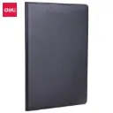Deli - 7902 Leather Cover Notebook (1CTN*90's)