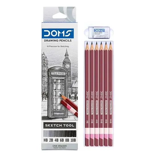 [8204] Mega Doms 8204 Drawing Pencils (1Box *6Pcs)