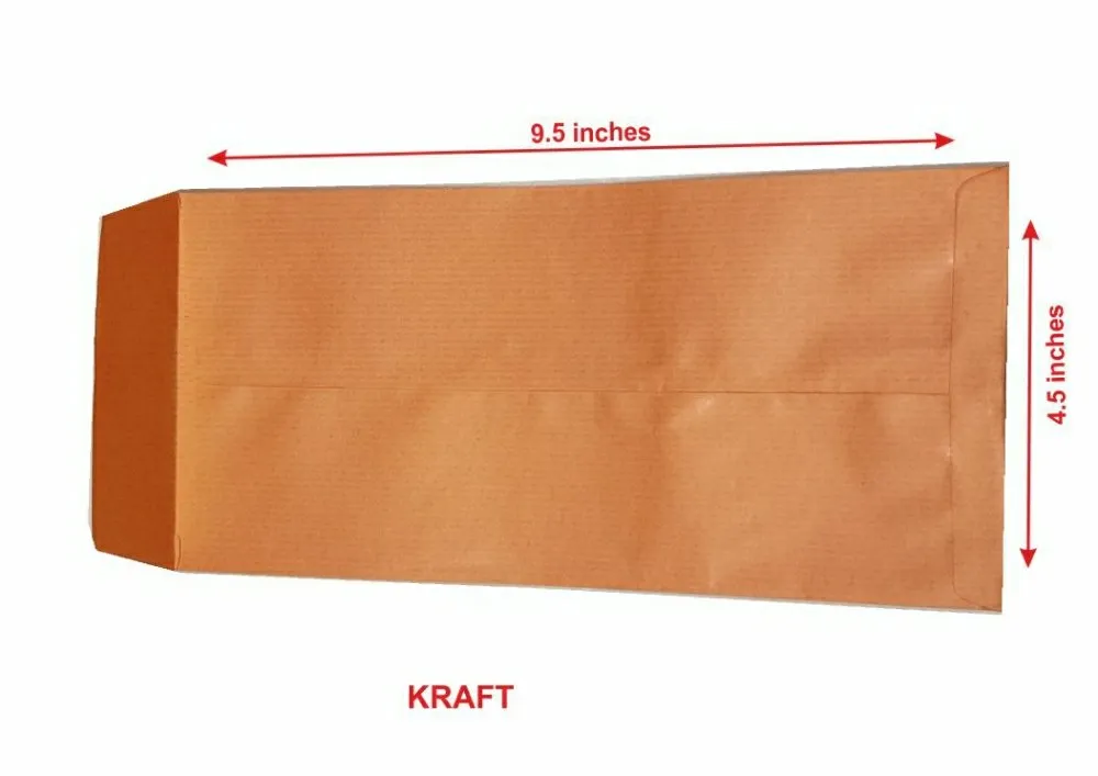 [Apolo032] Apolo - Envelope 70 GSM Pocket Kraft Liner 9"x4.5" 100 Pcs 47 (Peel & Seal)
