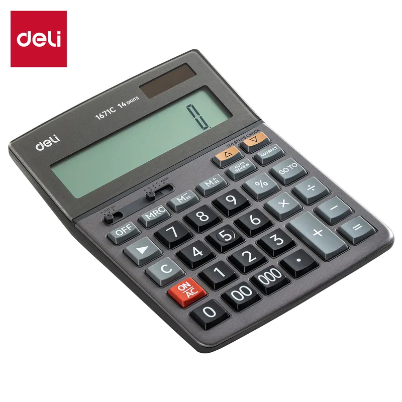 Deli - E1671C Calculator (1CTN*4Box*20's)