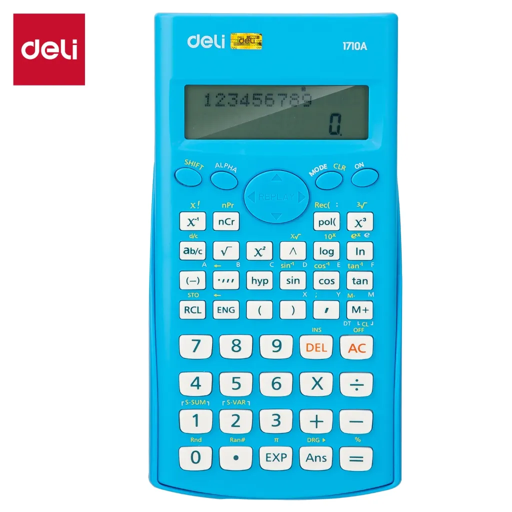 Deli - E1710A-BL Calculator (1CTN*4Box*20's)