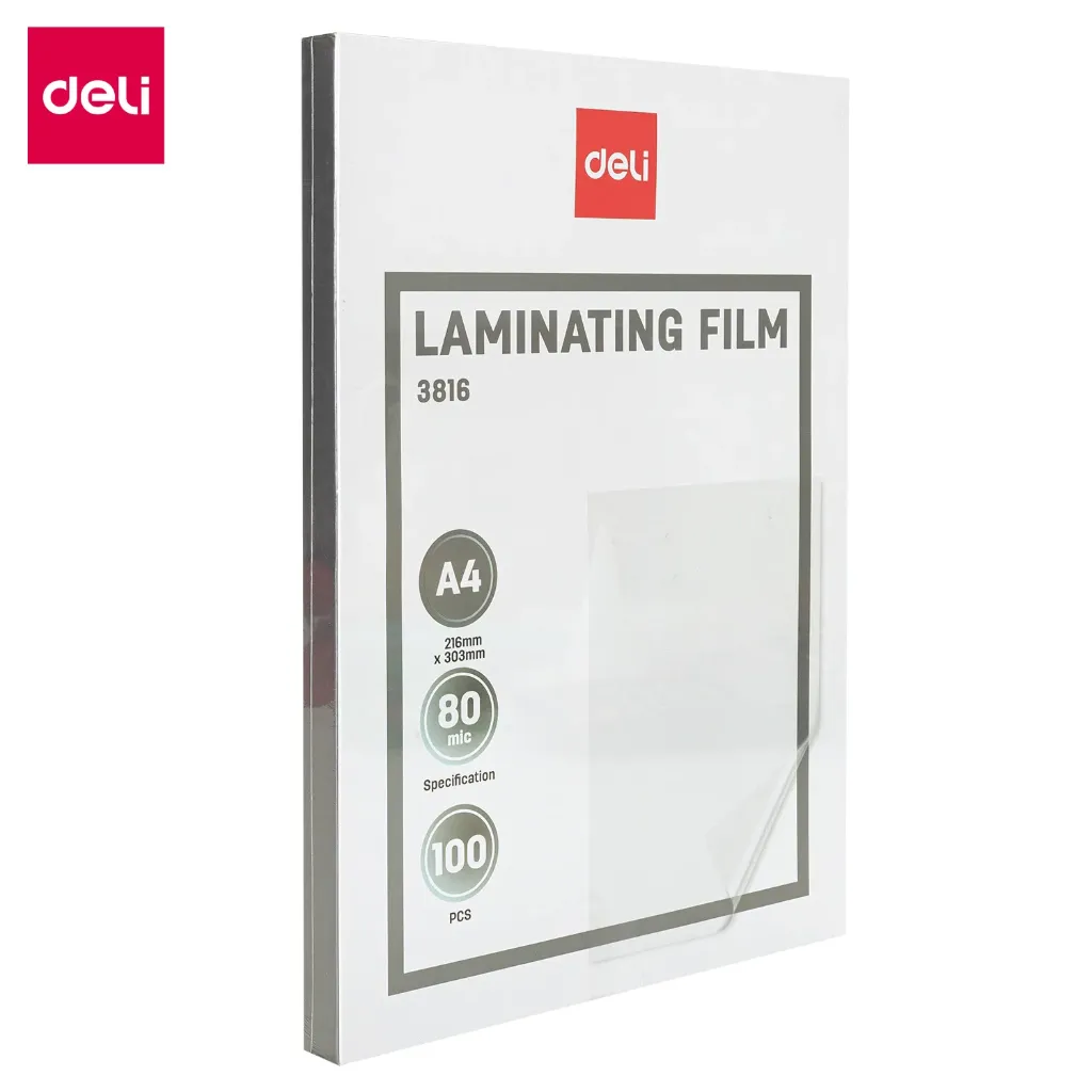 Deli - 3816 Laminator Film (1CTN*16Card)
