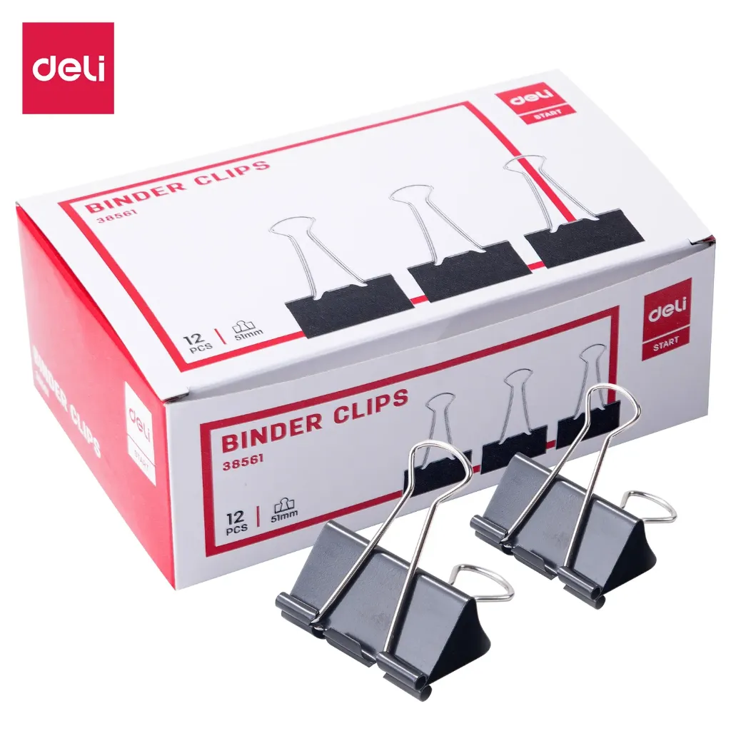 Deli - 38561 Binder Clip (1CTN*60Box*12's)
