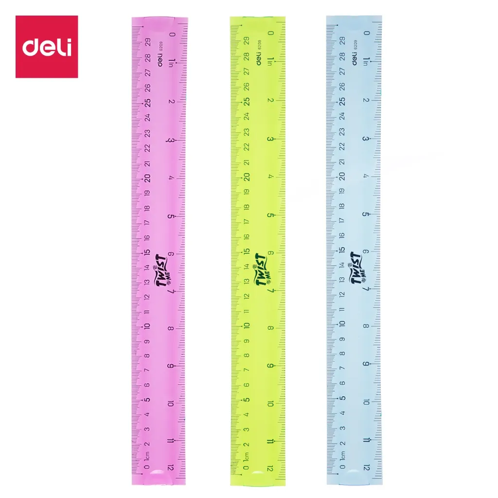 Deli - 6209 Flexible Ruler (1CTN*12Box*24's)
