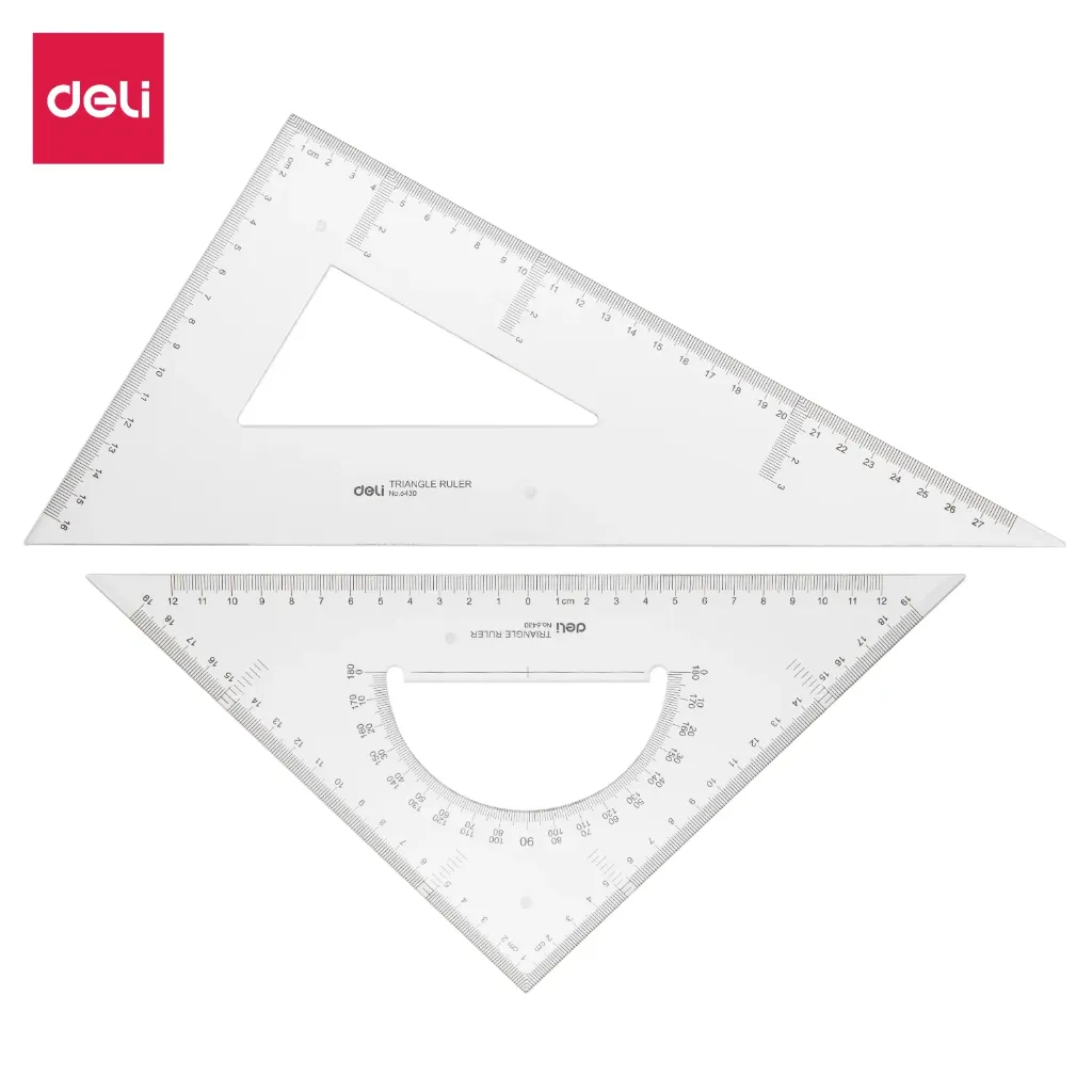 Deli - 6430 Triangle Ruler (1CTN*6Box*24's)