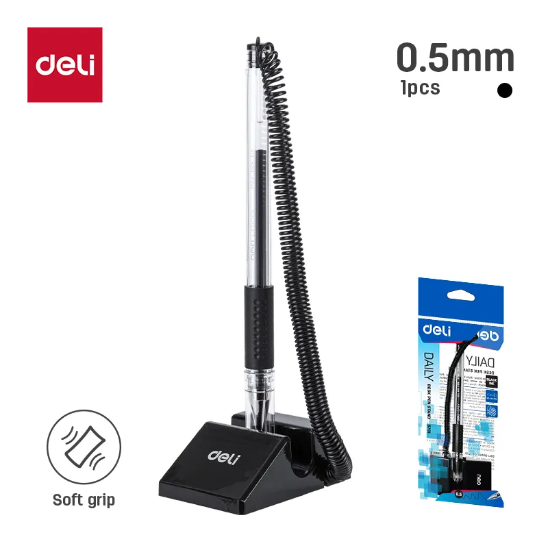 Deli - 6791 Table Desk Pen (1CTN*4Box*120's)-BK