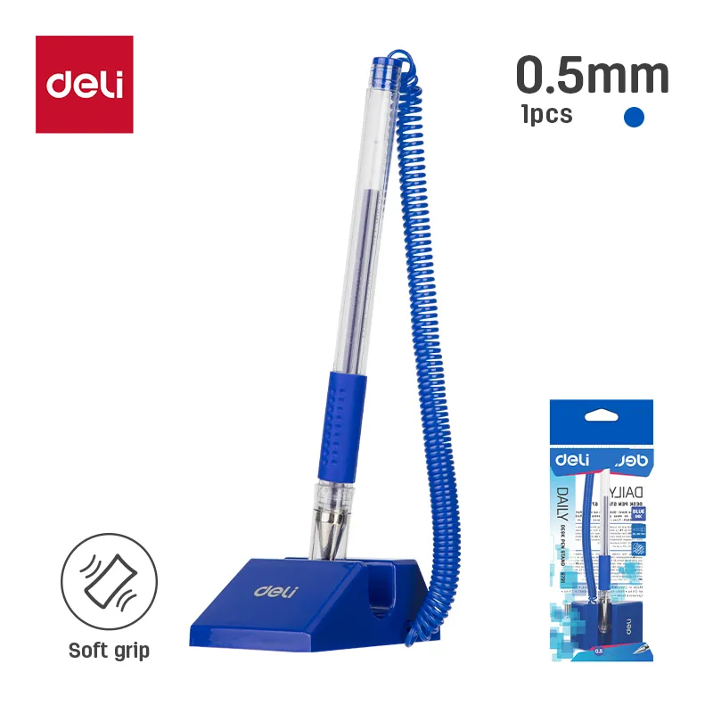 Deli - 6791 Table Desk Pen (1CTN*4Box*120's)-BL