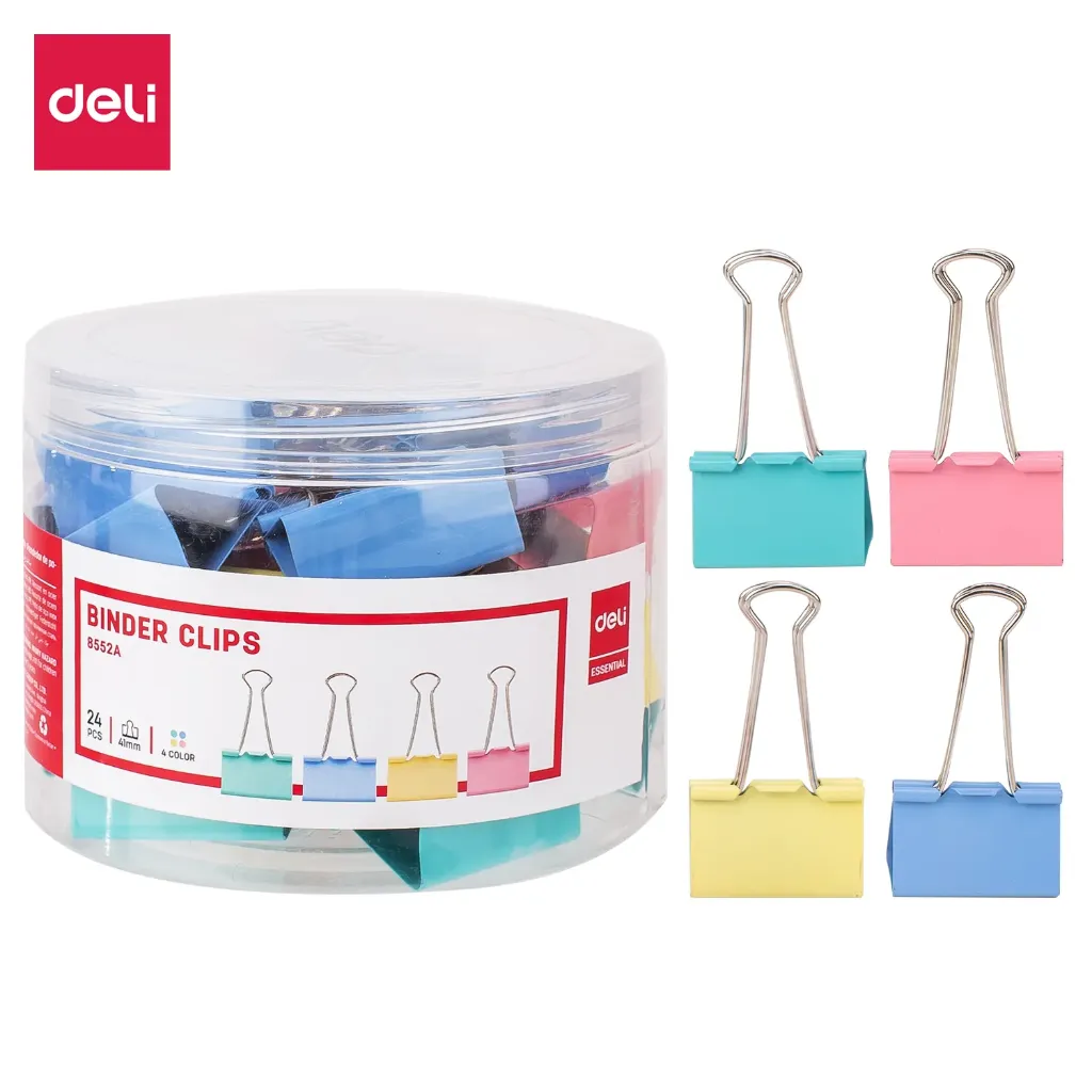 Deli - 8552A Binder Clip (1CTN*36Box*24's)