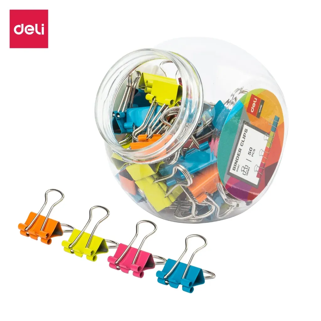 Deli - 8557 Binder Clip (1CTN*6Box*24box*50's)