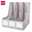 Deli - E9845 Magazine Container (1CTN*3Box*12's)-GY