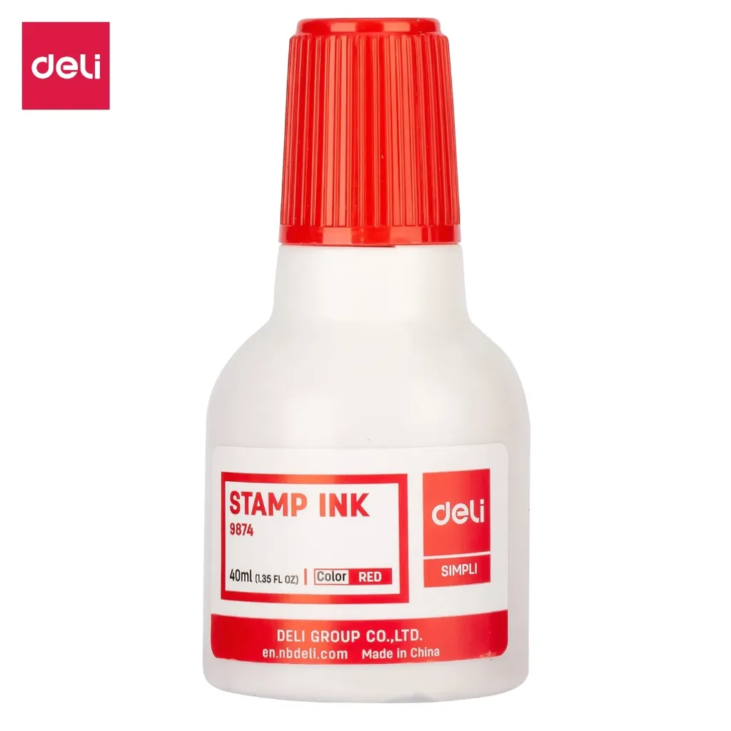 Deli - 9874 Stamp Ink (1CTN*12Box*12's) - R