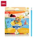 Deli - 00120 Plastic Colour Pencil (1CTN*3Box*24C*24's)