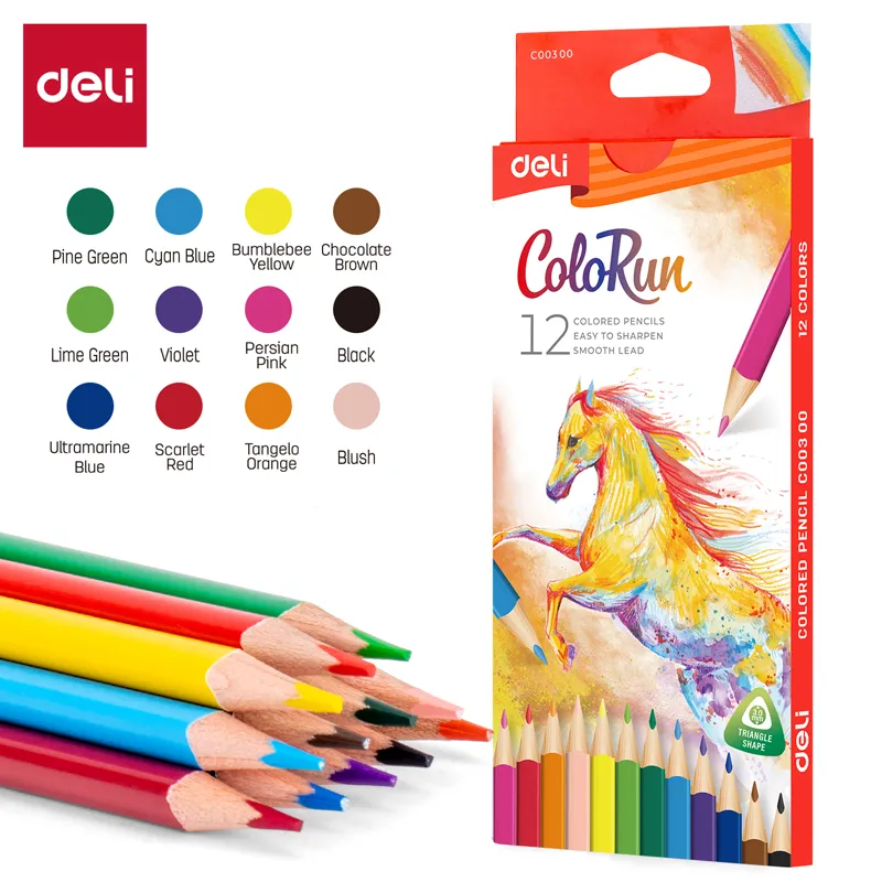 Deli - 00300 Colour Pencil (1CTN*6Box*24C*12's)