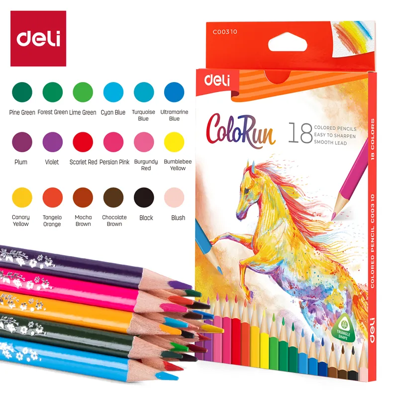 Deli - 00310 Colour Pencil (1CTN*4Box*24C*18's)