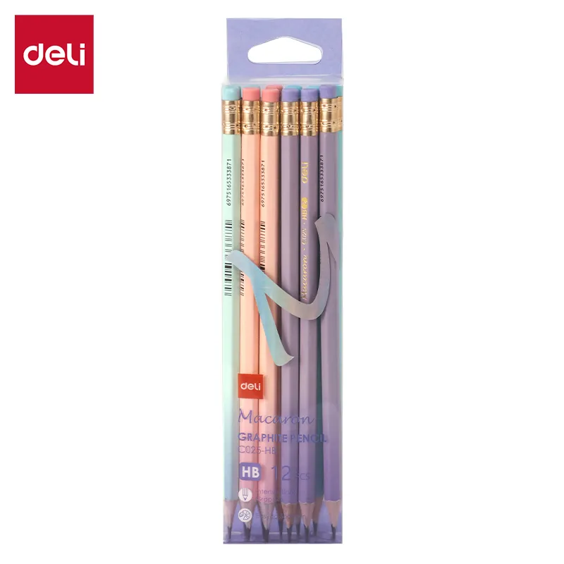 Deli - 025 Graphite Pencil HB Hexagonal (1CTN*40Card*6Dz*12's)