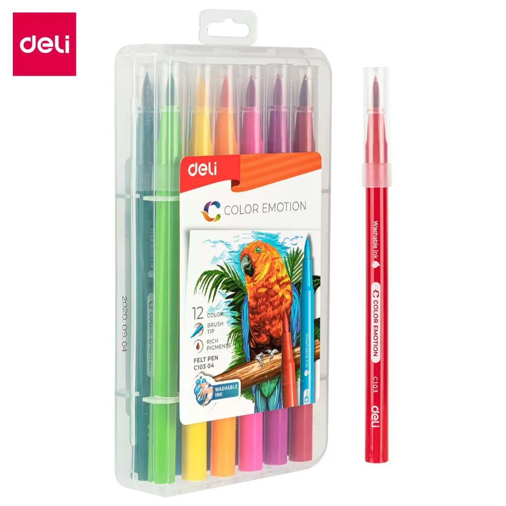 Deli - 10304 Felt Pen (1CTN*12Box*12C*12's)