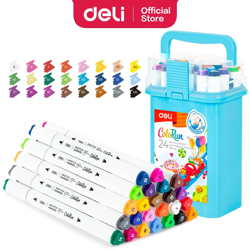Deli - EC187-24 Sketch Marker (1Ctn*48BOX)