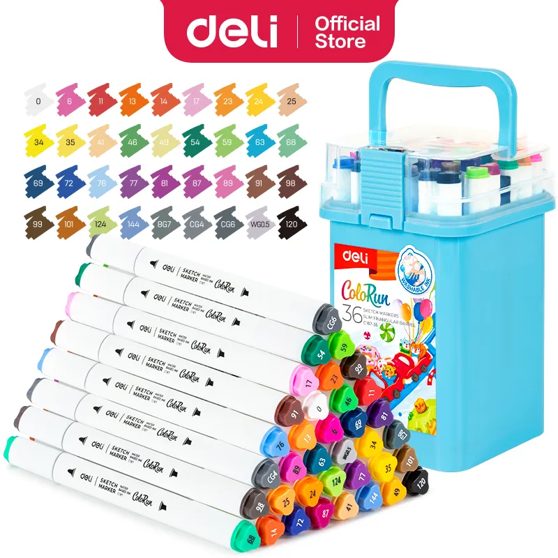 Deli - EC187-36 Sketch Marker (1Ctn*32Box*36Pcs)