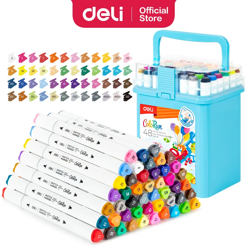 Deli - EC187-48 Sketch Marker (1Ctn*24Box*48Pcs)