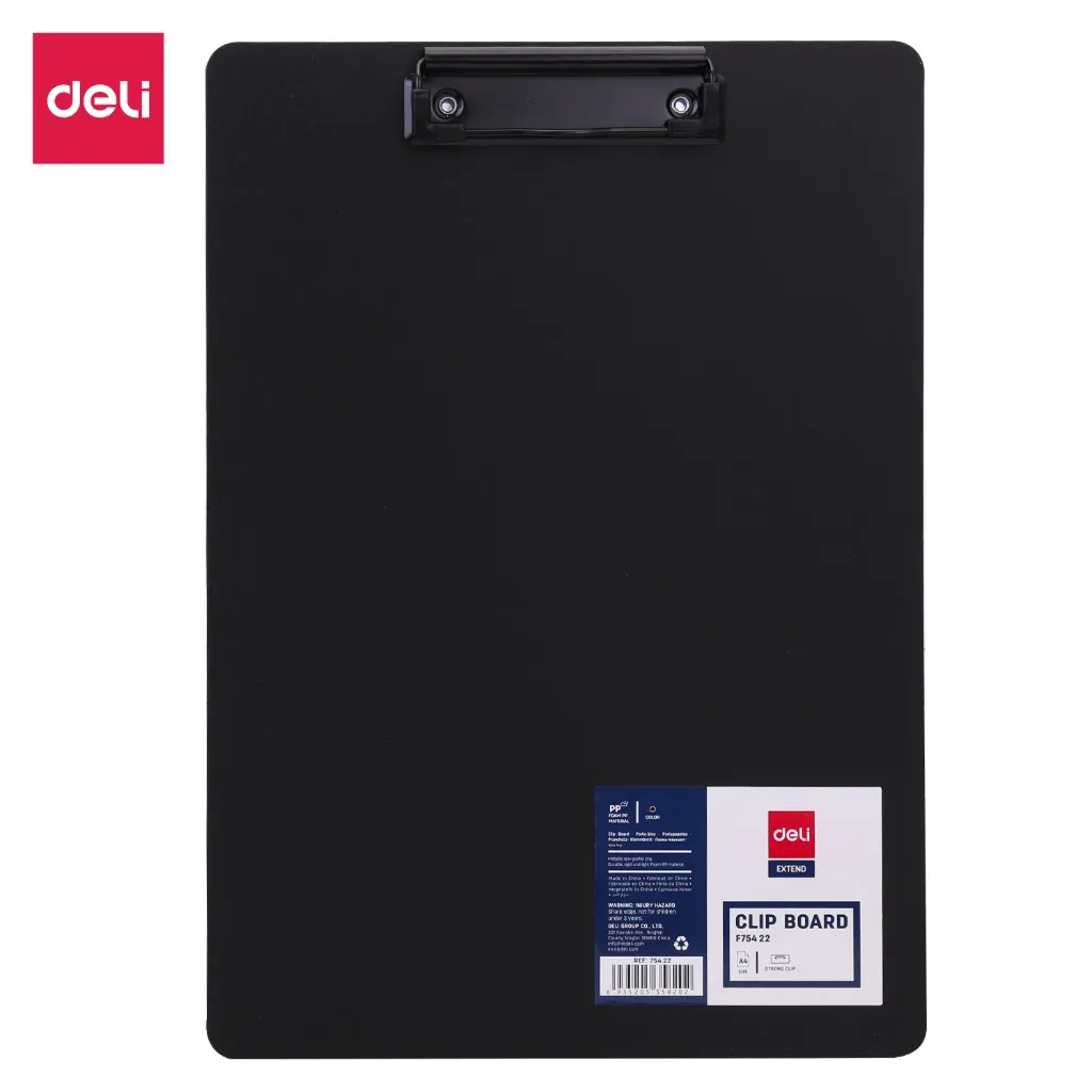 Deli - 75422 Clip Board (1CTN*6Box*24's)