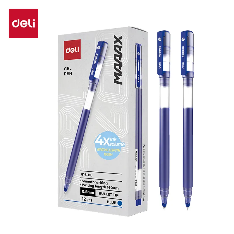 Deli - EG16-BL Gel Pen (1Ctn*12Pkt*12box*12Pcs)