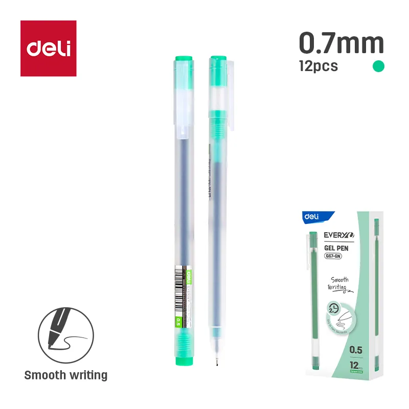 Deli - EG67-GN Gel Pen (1Ctn*12Pkt*12box*12Pcs)