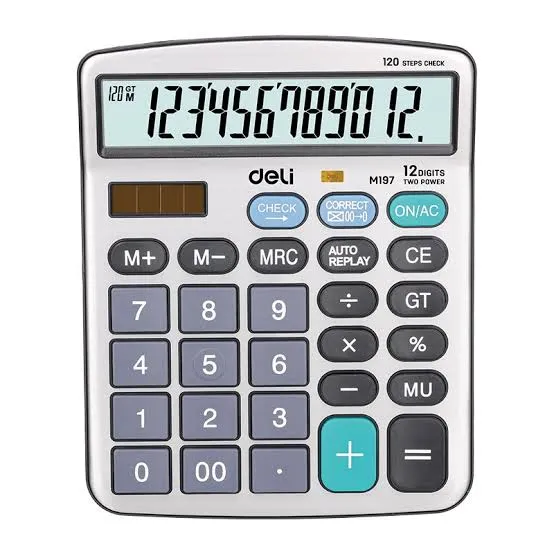 Deli - EM19710 Calculator (Silver) (1CTN*6Box*10's)