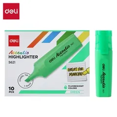 Deli - 621 Highlighter (1CTN*12Box*10box*10's) GREEN