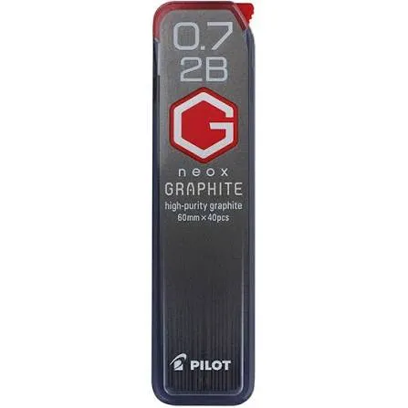 Pilot Neox Graphite Pencil Leads 0.7 2B HRF7G202B