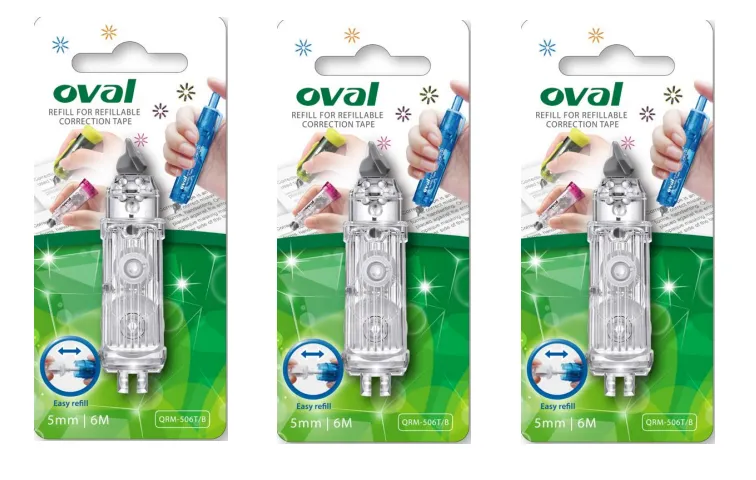 Oval Correction Refill QRM-506T/B (1CTN*24Box*12's)