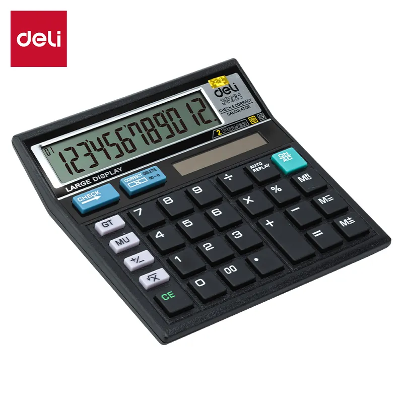 Deli - W39231B Desktop Calculator (1CTN*4Box*20's)
