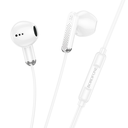 (RJ)Borofone BM89 Surpass Universal Stereo & Bass Mic Earphone (White)
