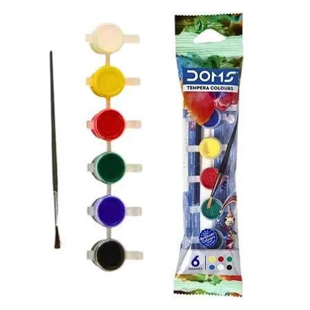 Mega Doms 3454 Tempera Colours (1Pack *6Shades)