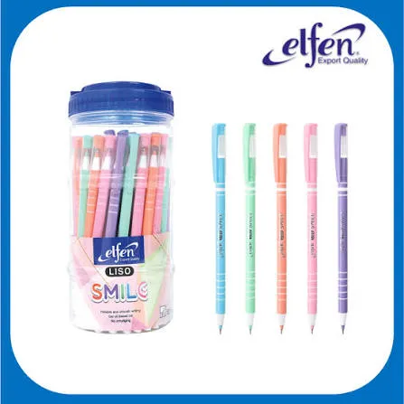 ELF BALL PEN LISO SWING SMILE BLUE (1X5)