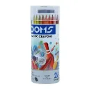 Mega Doms - 7122 Plastic Crayons Colour (1box *28Shades)